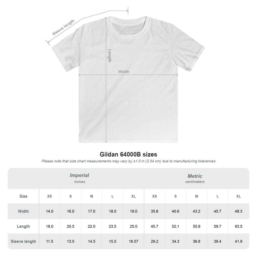 Youth Gildan Softstyle Crushers Script Tee