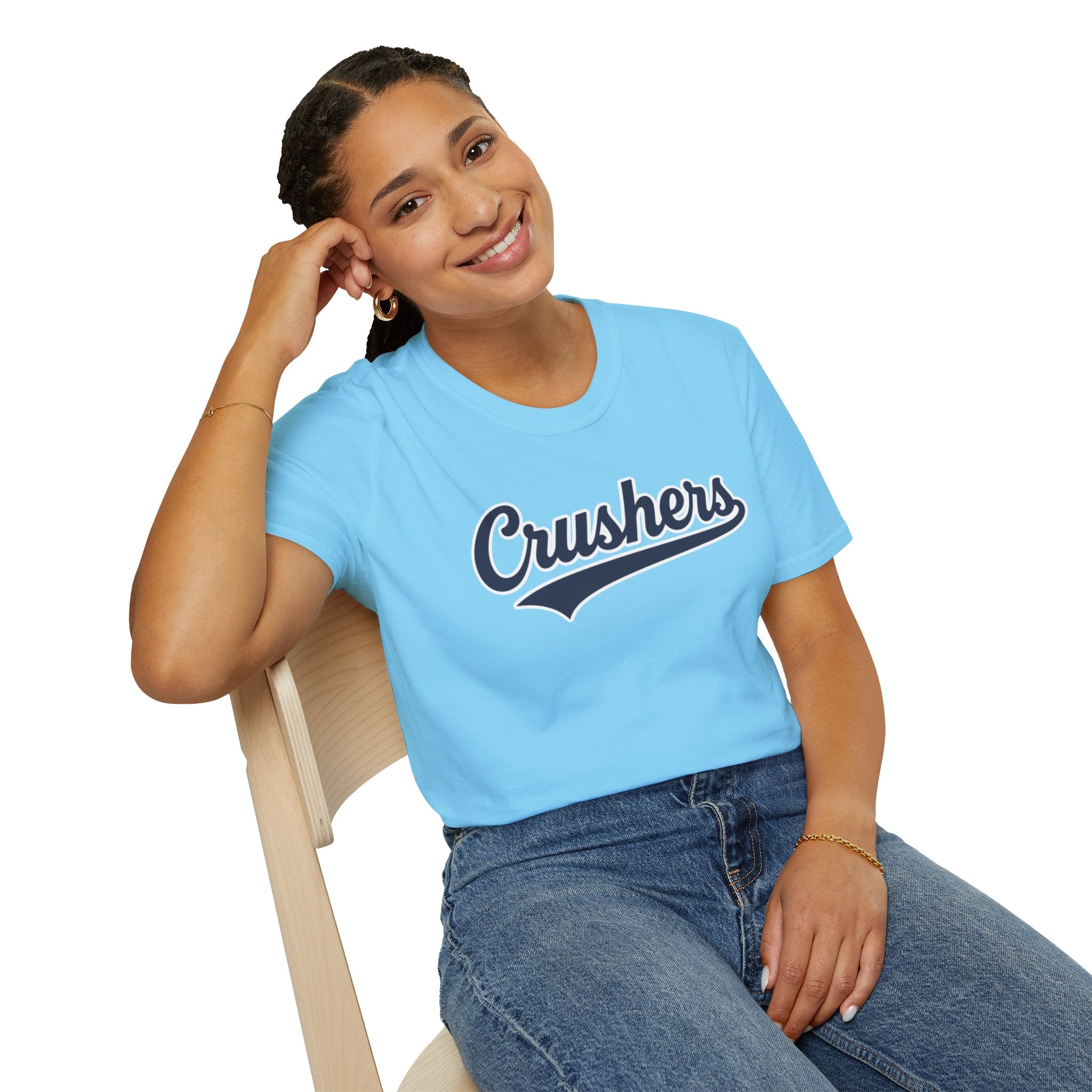 Gildan Softstyle Crushers Script Baseball Tee