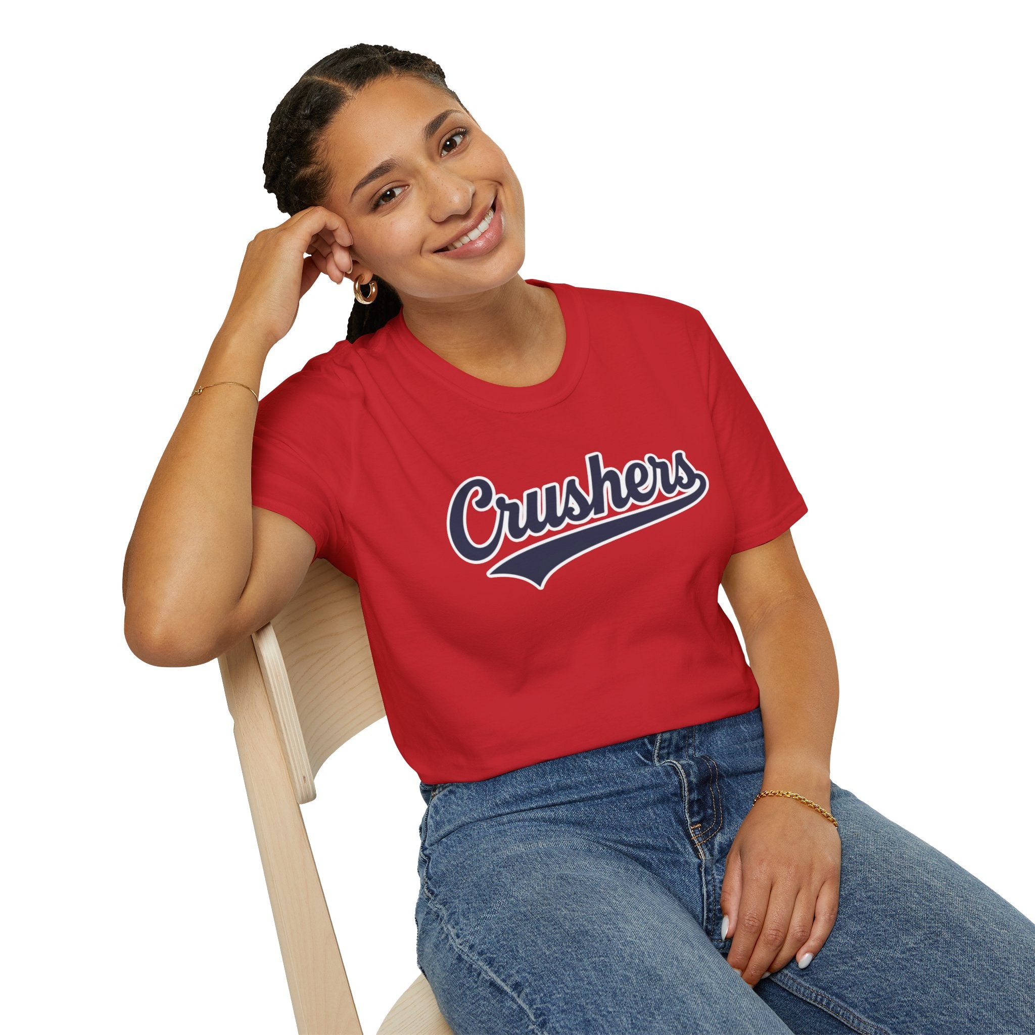 Gildan Softstyle Crushers Script Baseball Tee