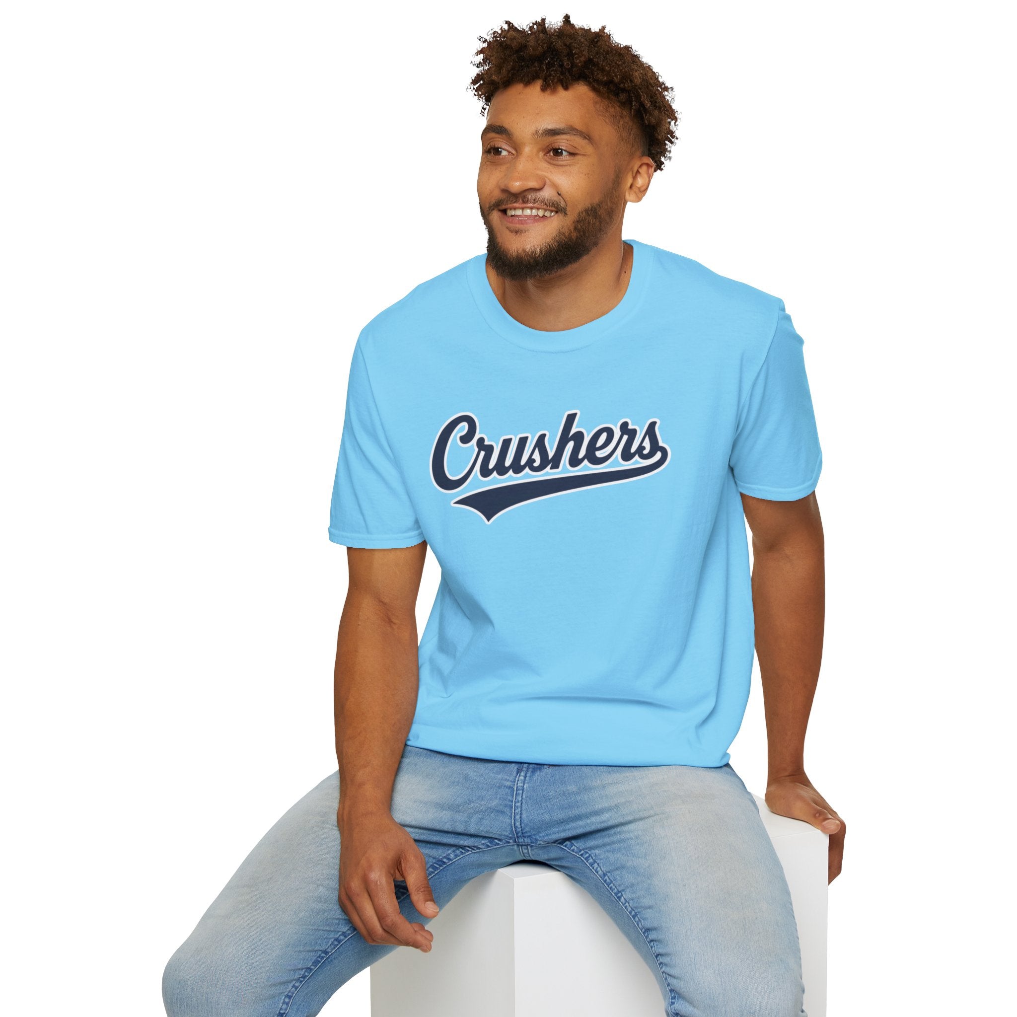 Gildan Softstyle Crushers Script Baseball Tee